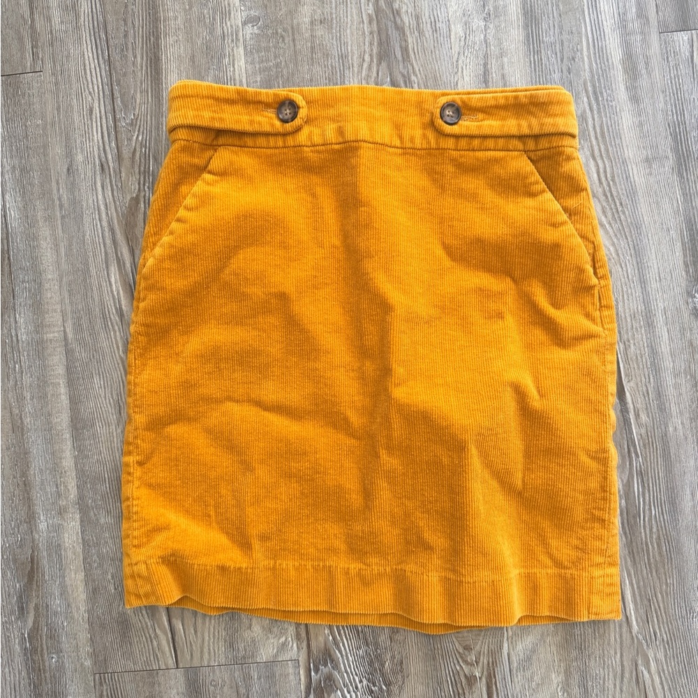 Banana Republic Vibrant Orange Mini Skirt